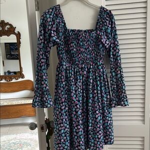 Lilly Pulitzer Pink and Blue Smocked Dress